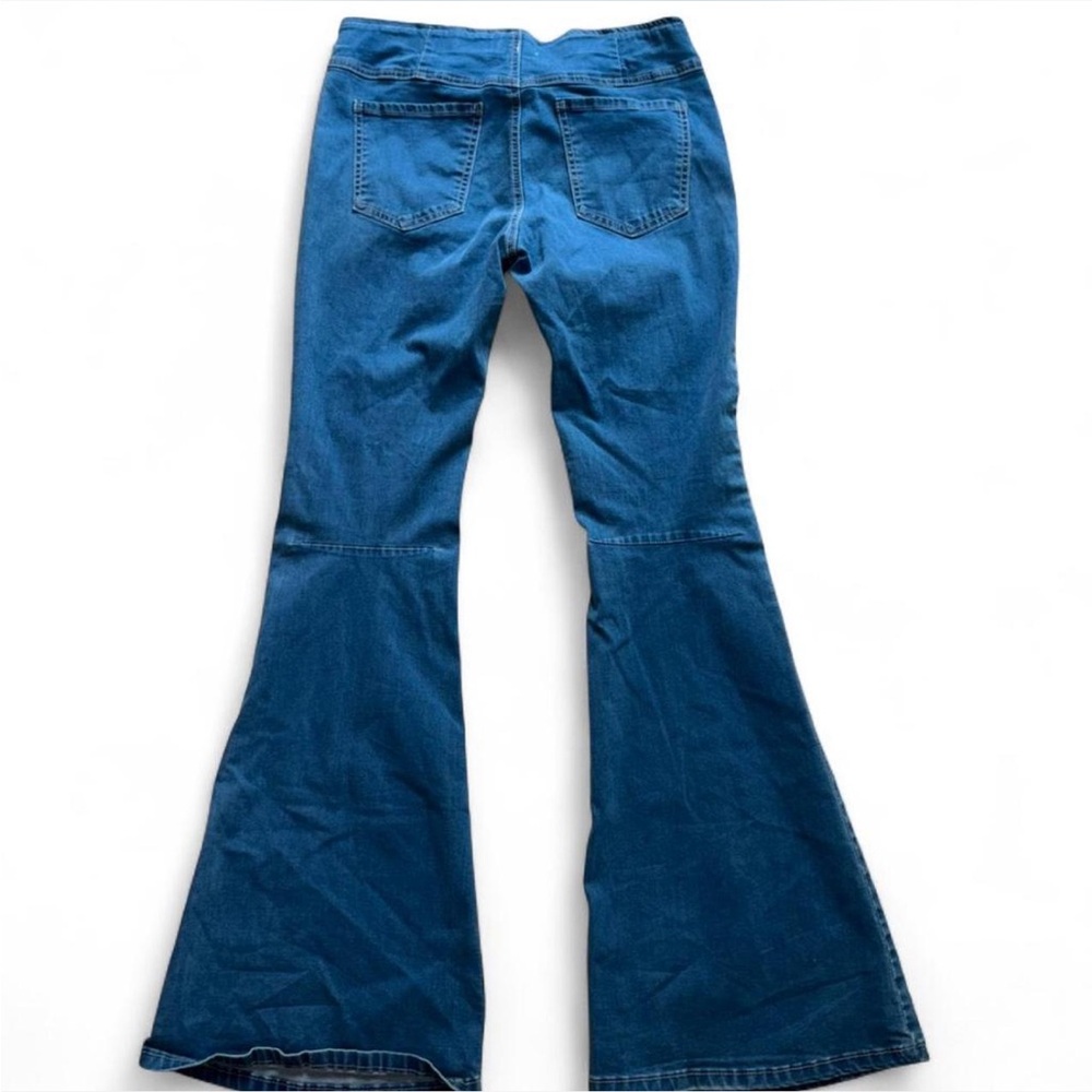 Listicle Deep Blue Flare Jeans